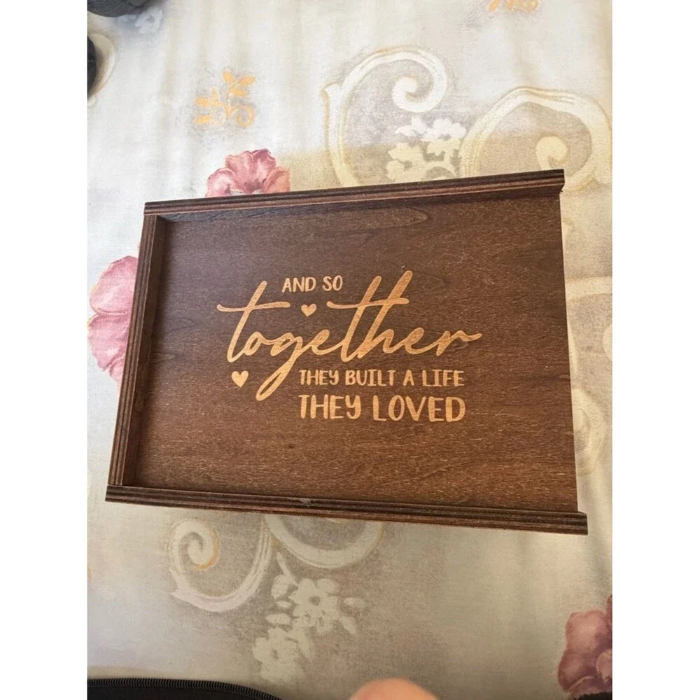 Wooden Decorative Tray - Brown 